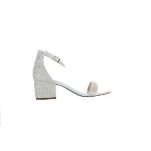 Betsey Johnson Womens Mari White Ankle Strap Heels Size 8 Medium (B, M)!